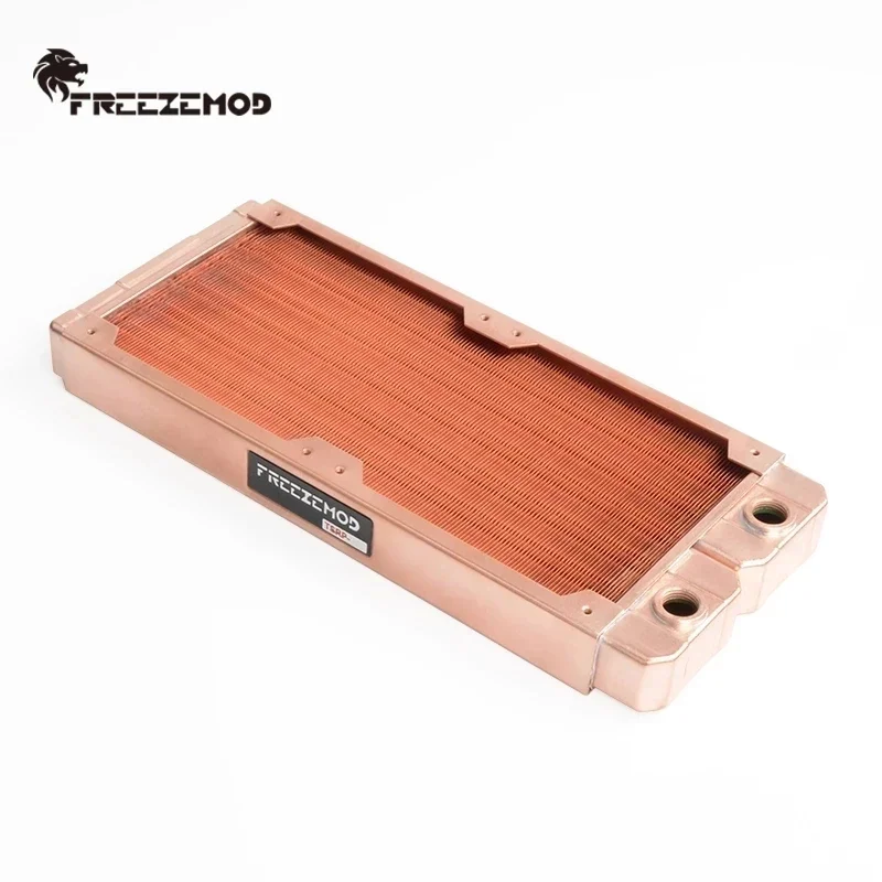 Imagem -02 - Zemod Todo o Cobre 240 Radiador 240 mm Dissipador de Calor para pc Case Sistema de Refrigeração Água Compatível com 120 Ventiladores