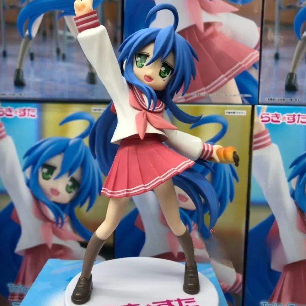 Neue Lucky Star Izumi Konata Trio-Try-iT Figur Actionfigur Spielzeug PVC-Modell Sammlerstück Anime Figurine Puppe Geschenk
