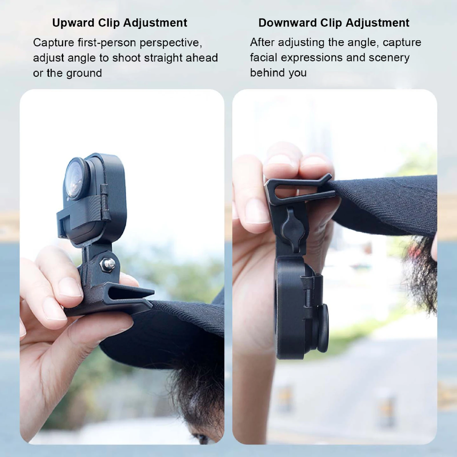 

Multiple Angles Brim Clip For Insta360 Go Ultra Hat Clip Action Camera Baseball Cap Brim Clip Fixing Bracket Accessories