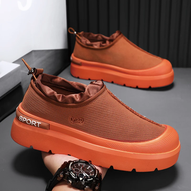 

YRZL Men Casual Shoes Lightweight Breathable Slip on Sneakers Anti Slip Walking Shoes Outdoor Comfortable Sport Shoes Footwear