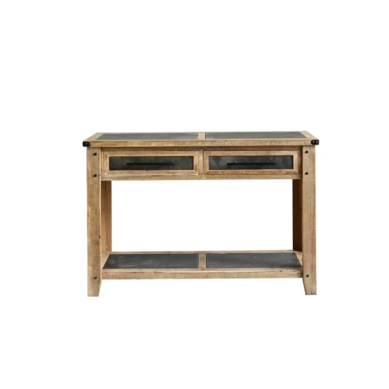 

American entrance table, living room aisle narrow table, simple entry storage corridor storage