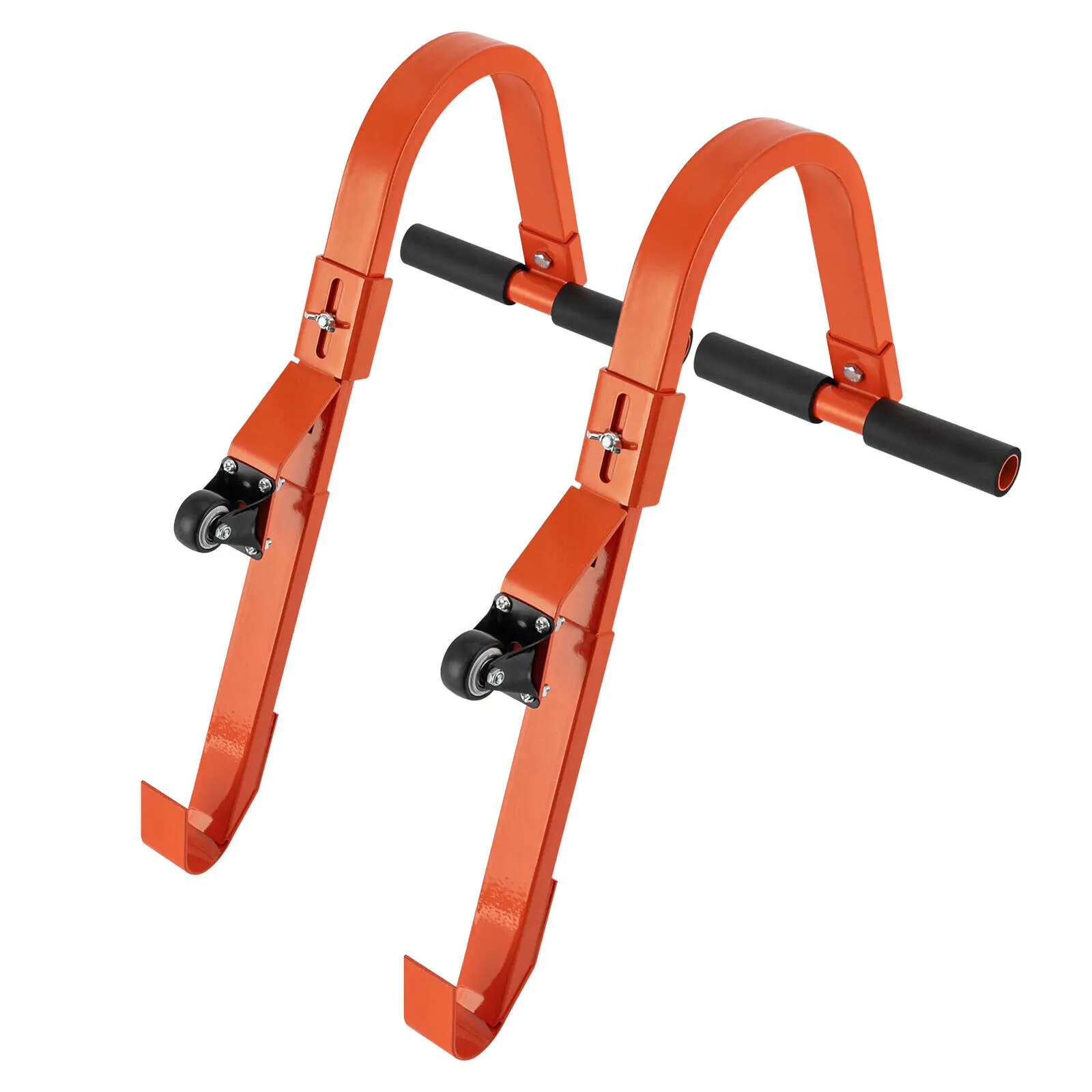 2Pack Ladder Roof Hook with Wheel Adjustable T-bar Ladder Stabilizer Holder