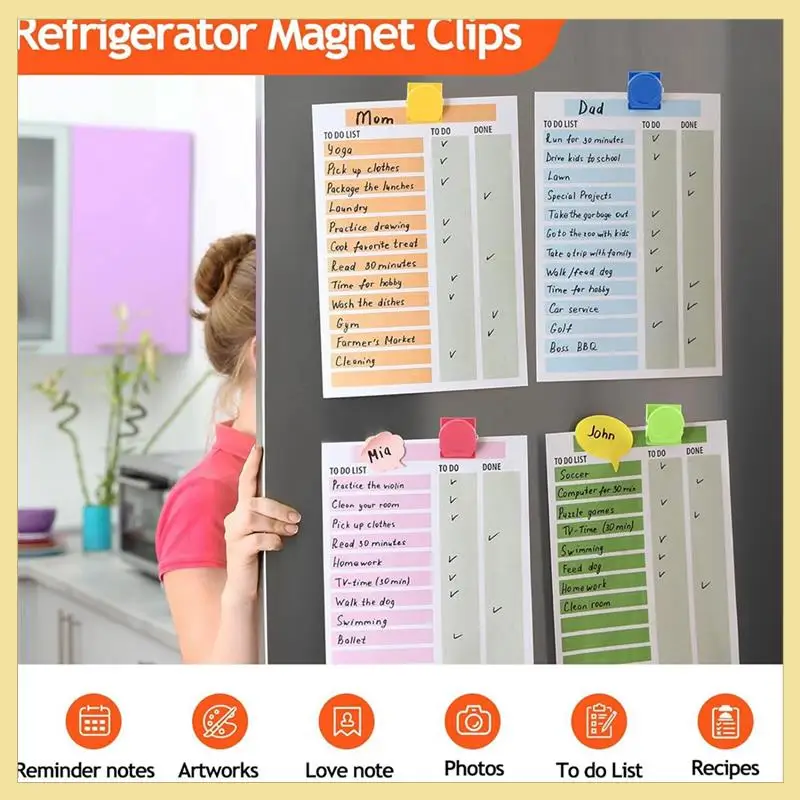 TTKK-54 Buah Klip Magnetik Tugas Berat Logam Klip Magnet Papan Tulis Klip Magnet Loker untuk Kulkas