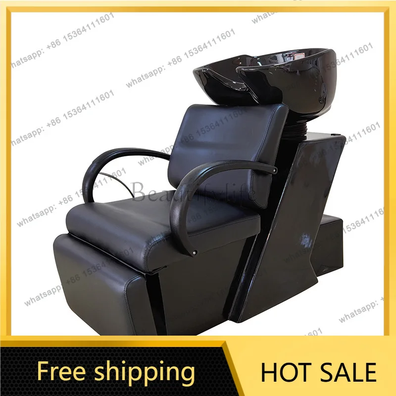 Factory Direct Sales Semi-reclining Shampoo Bed Hair Salon Special Sitting Shampoo Chair