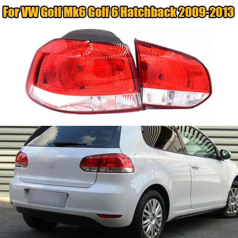 

Outer Inner Tail Light Taillight Replacement Rear Reverse Driving Side Lamp No Bulb For VW Golf Mk6 Golf 6 Hatchback 2009 -2013