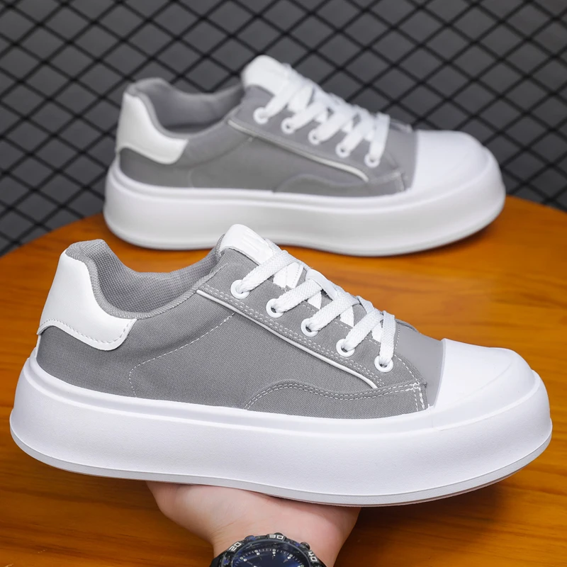 Solid Rubber Flat Skate Shoes Unisex Casual Sneakers Breathable Non Slip Wear Resistant Lightweight Daily Street Footwear