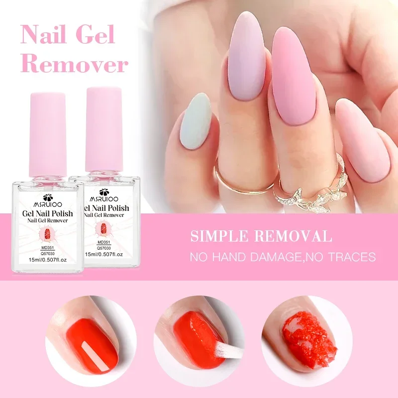 1/2 Stück 15 ml Magic Fast Nail Gel Remover, in 3–5 Minuten schnell entfernt Magic Burst Nail Art Gel Removal Degreasr für Maniküre