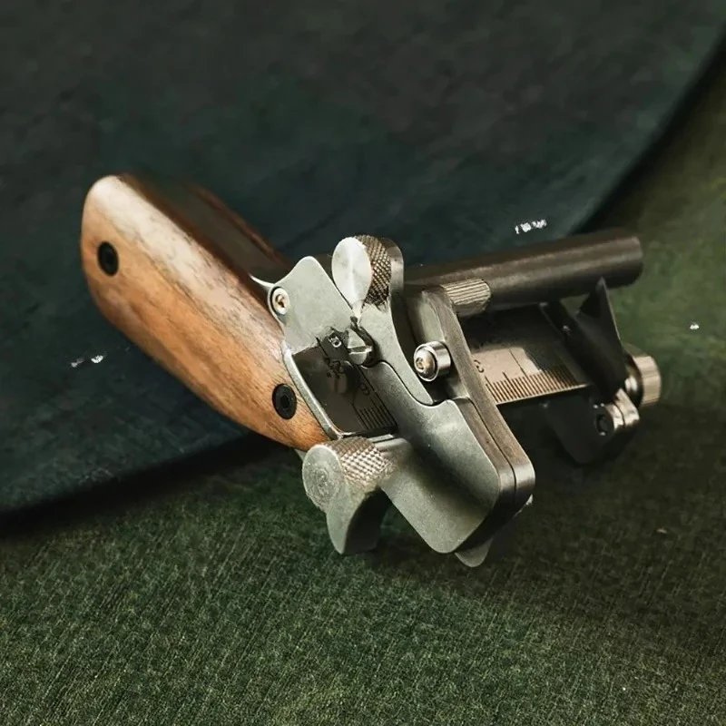 forLeather Strip Cutter Roller Type Leather Craft Belt Cutting Tool with Metric-Inch Double Scale 10-60MM Adjustable