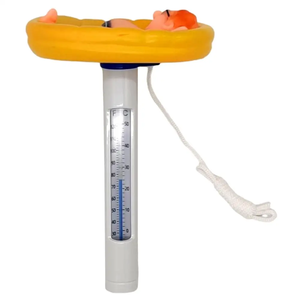 

Cartoon Man Shape Swimming Pool Thermometer 50 ° C for Hot Tubs Fish Ponds