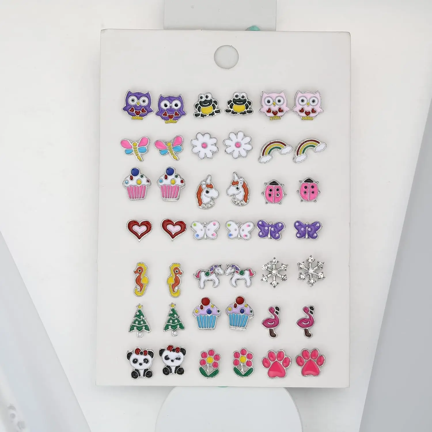 21 Pairs Hypoallergenic Stud Earrings Set for Daughter Girls Jewelry Gifts for Girls Kids Women