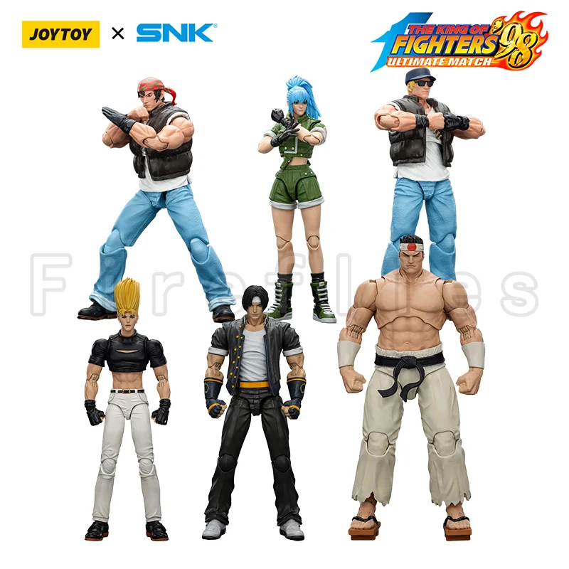 

1/18 JOYTOY Action Figure SNK KOF 98UM Hero Team Ikari Warriors Team Anime Model Toy
