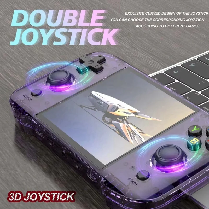 Console de jeu Portable rétro R46S, 64 go, 15000 jeux, 4.0 pouces, RK3566, Linux, lecteur vidéo Portable pour émulateur NES GB GBA A