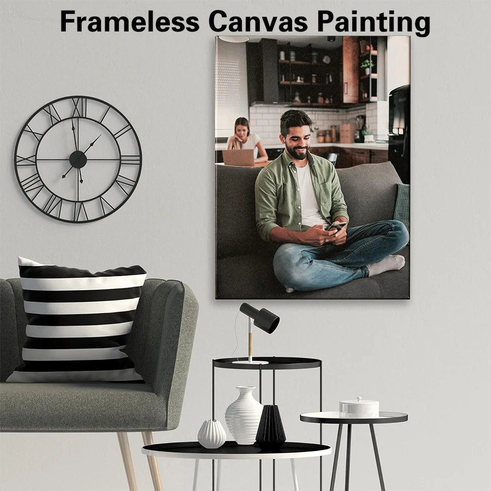 1pc Frameless Personalize Custom Photo At Home Hand Painted Canvas Oil Paintings Video Game Wall Pictures Print For Gamer