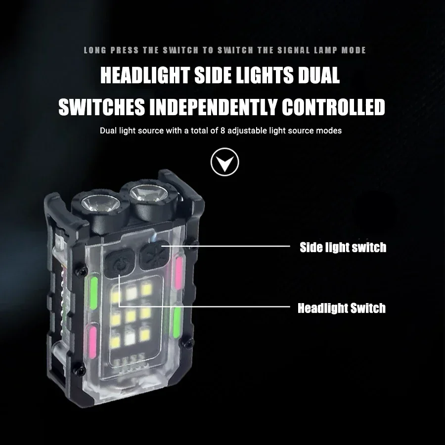 Multifunctional Pocket Torch Light Magnetic Flashlight Super Bright LED Powerful Linterna COB LED EDC Mini Keychain Flashlight