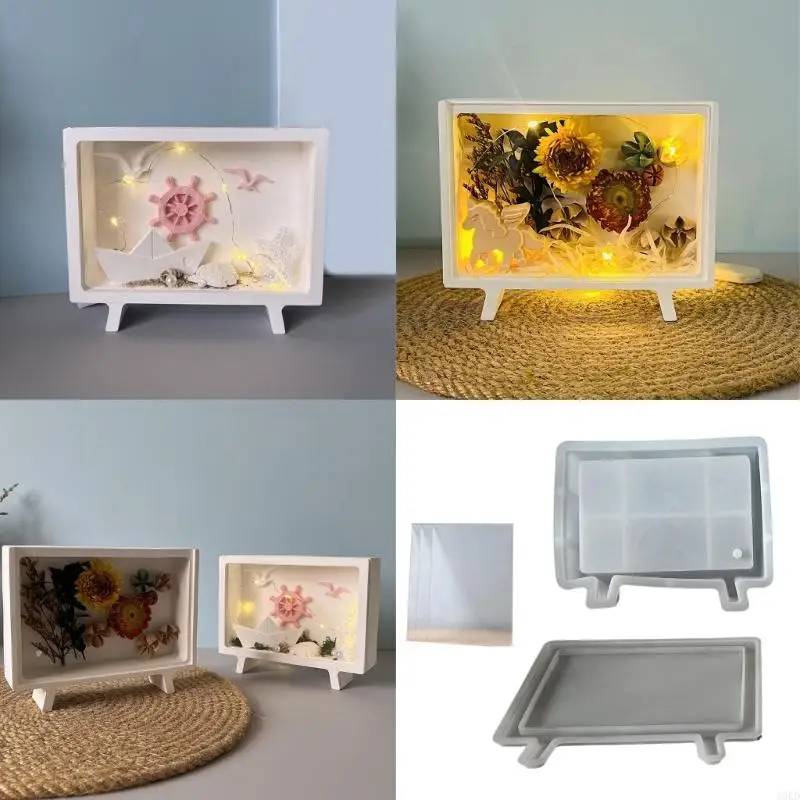 

Reusable Landscape Rectangular Resin Mold For Storage Box Jewelry Crafts Mould Epoxy Storage Container Mould