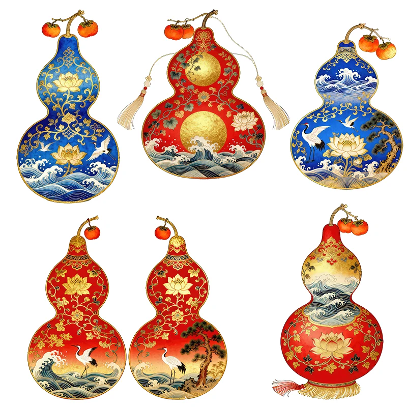 Three Ratels CFN19 Lucky gourd art wall stickers for home decoration car body decals