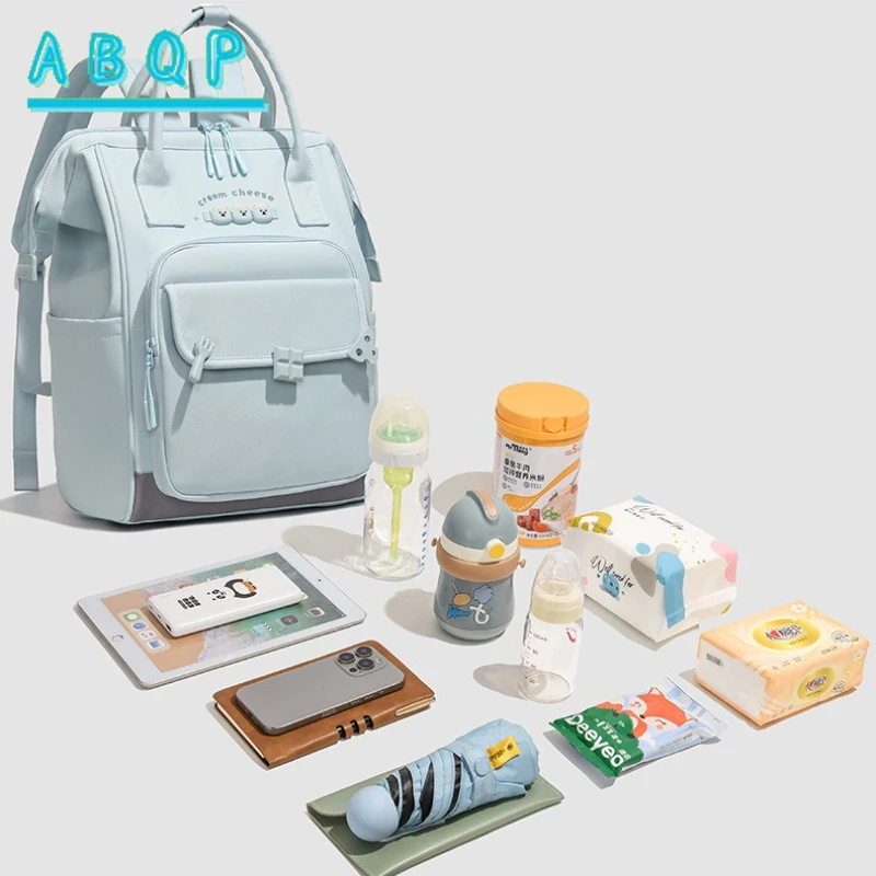 Cartoon Diaper Bag Backpack New Baby Bag Multifunctional and Lightweight Going Out Baby Diaper Bag Backpack Large Capacity
