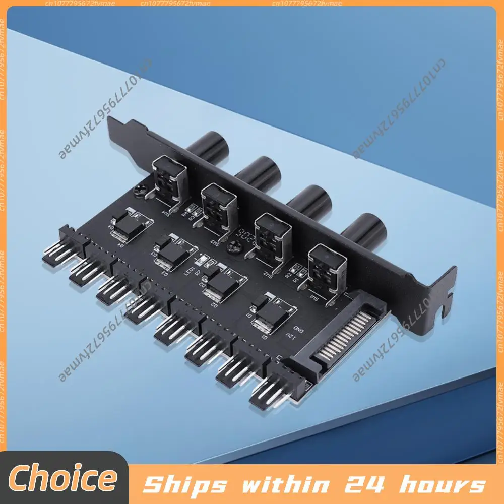 

Контроллер скорости вентиляторов для ПК: 8-канальный хаб для охлаждения ЦП с поддержкой SATA/4-контактного подключения и 4 регуляторами PWM