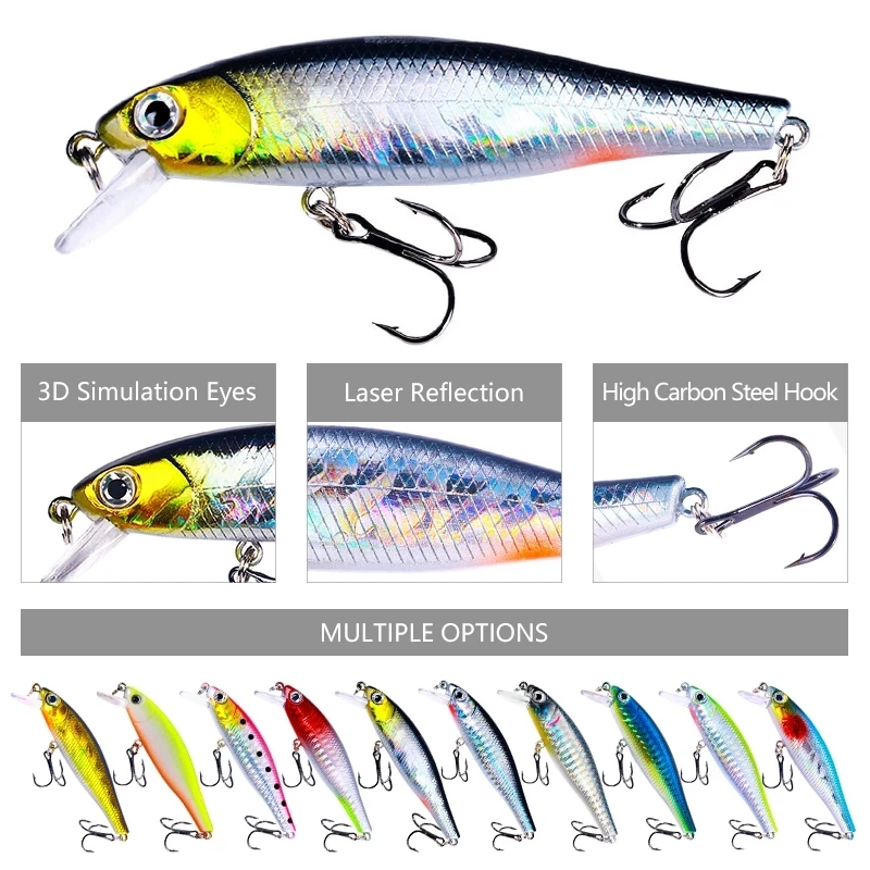 Señuelo Crankbait 8,8 cm – Jerkbait Wobbler para lubina y carpa