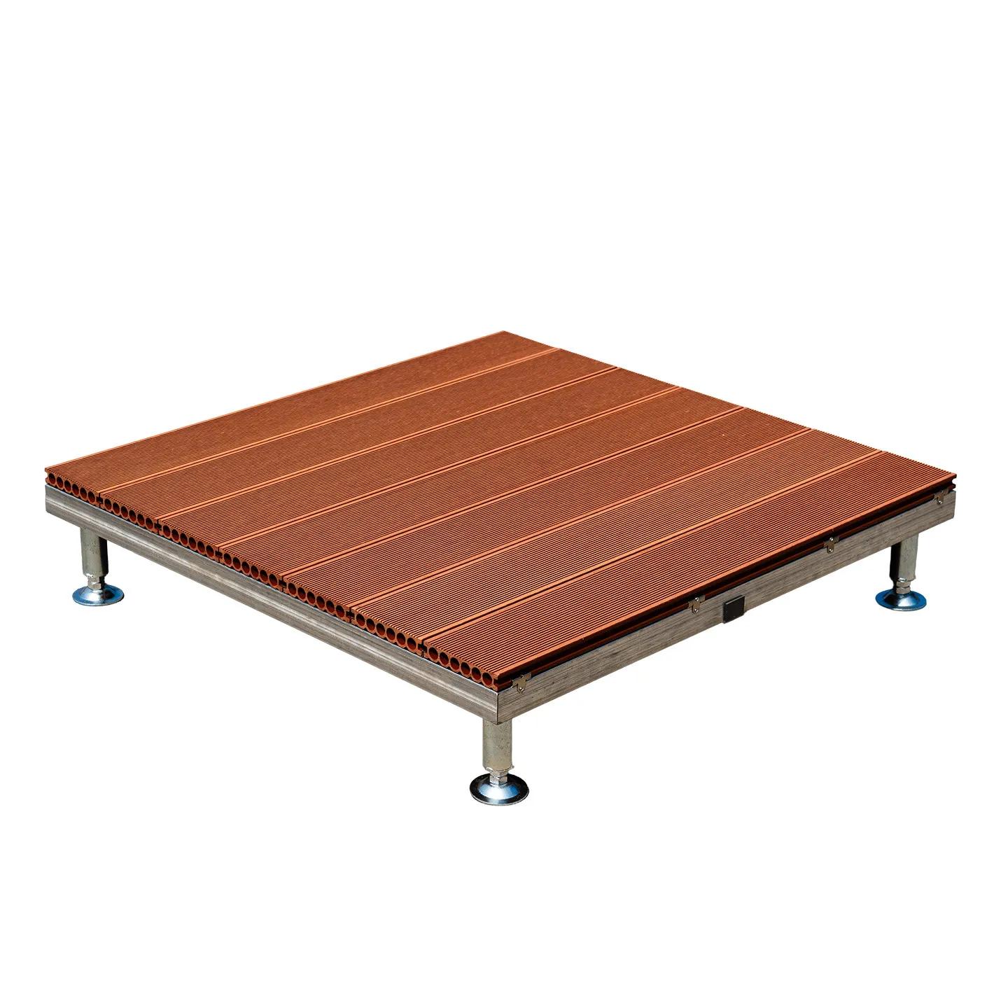 2nd Gen Co-extrusion WPC Deck Tiles Modular Interlocking Outdoor Flooring for Camping