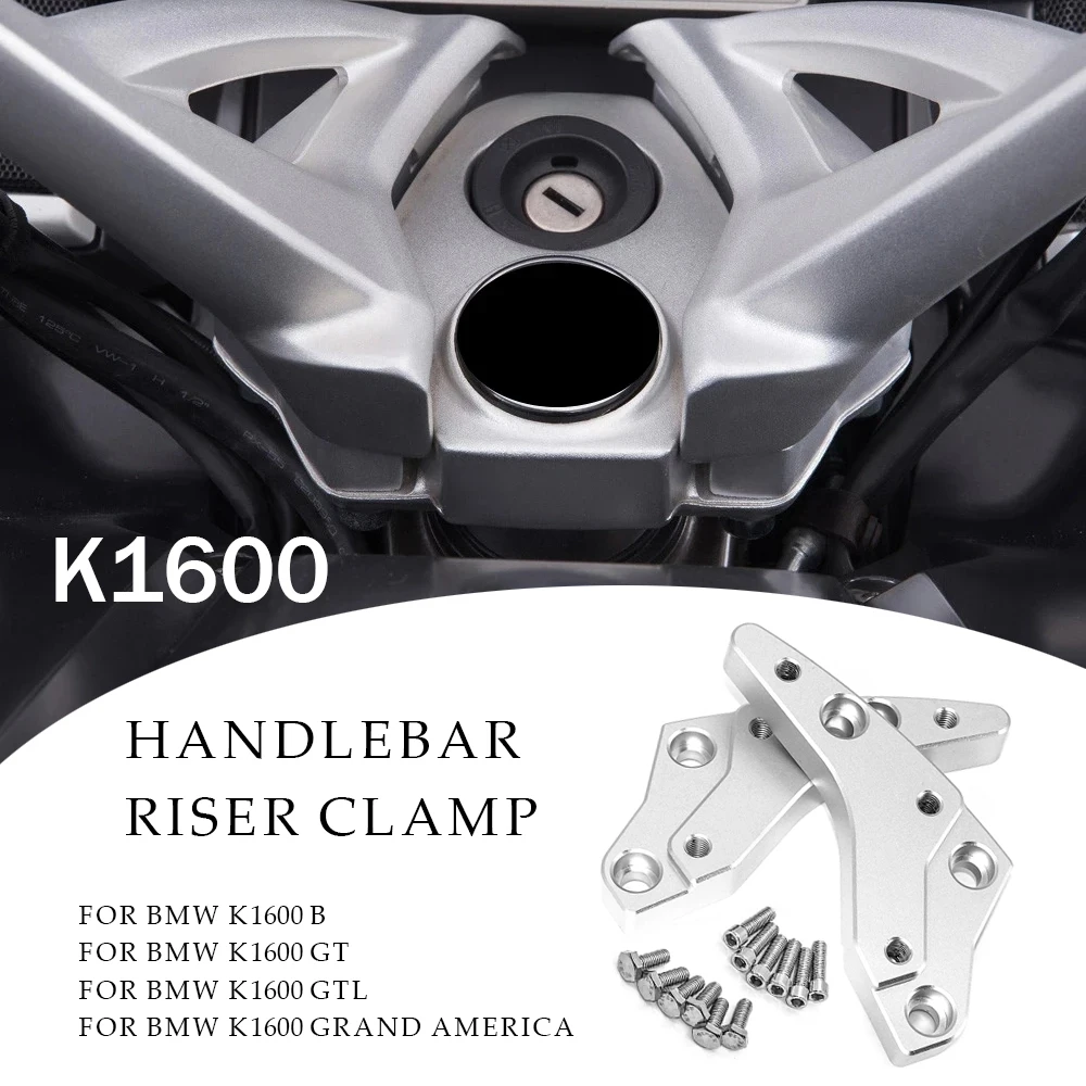 

Rise 18mm Aluminum Handle Bar Riser Clamp Move Back 20mm Motorcycle Accessories For BMW K 1600 B K1600GT/GTL/Grand America