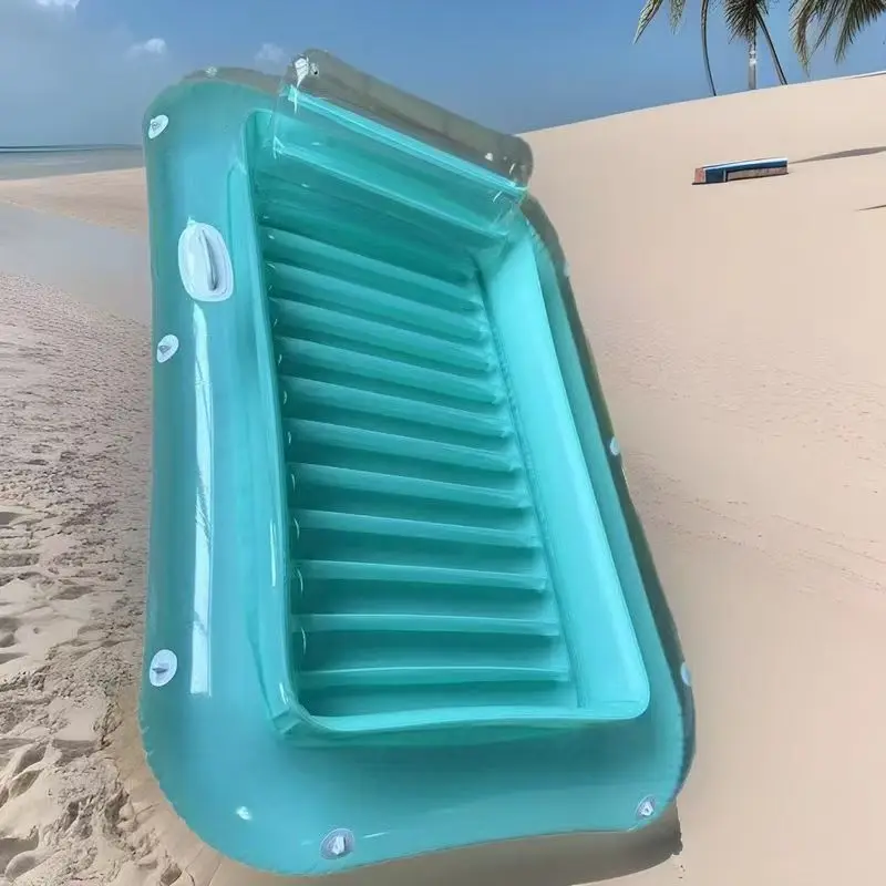 Inflatable pool lounge chair new swimming outdoor dual-purpose water leisure floating bed bathing single portable folding simple