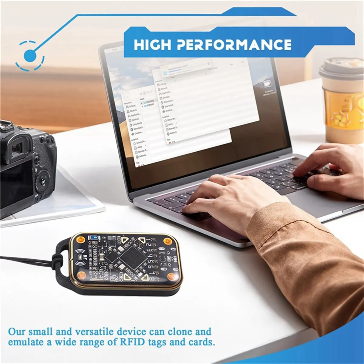 Upgrade Chameleon Ultra Smart Card Emulator+4XUID Keychain RFID Smart Chip Reader 125K 13.56M Card Decode NFC Duplicator