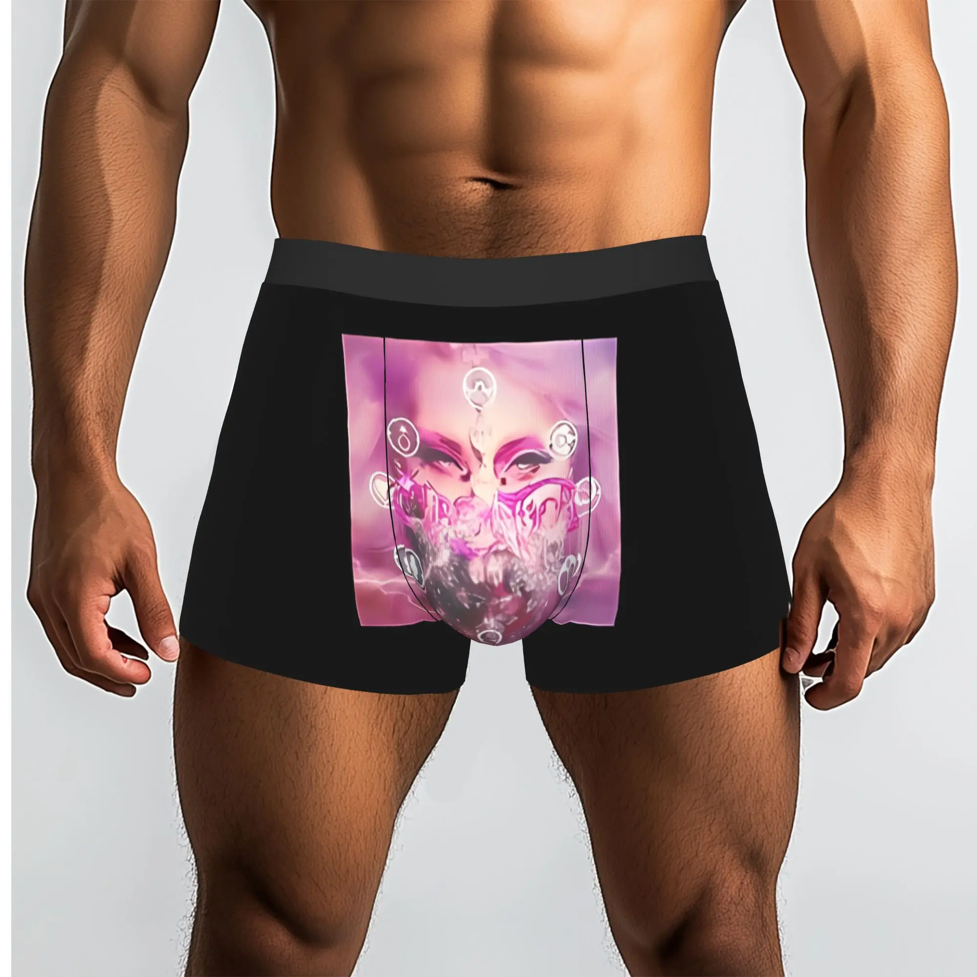 Drawing Lady Gaga 2 L-Lady Singer Gaga Underpants Breathbale Panties Male Underwear Ventilate Shorts Boxer Briefs