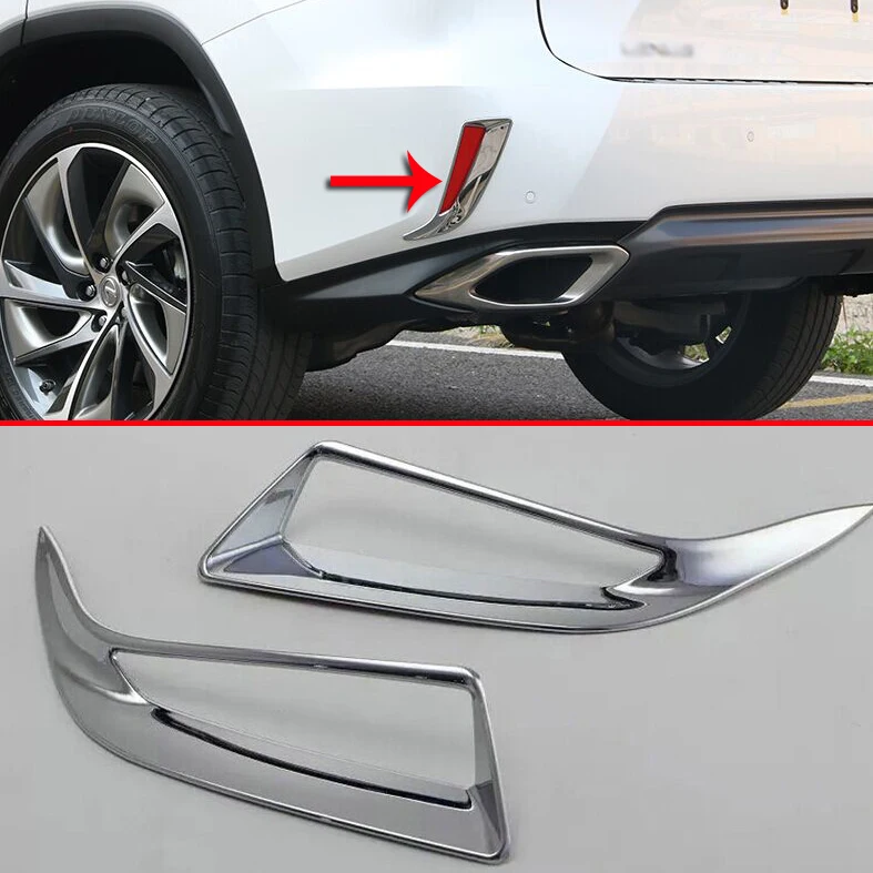 

For Lexus RX Class RX350 RX405h 2016-2018 ABS Chrome Rear Fog Light Lamp Cover Trim Car Accessories Stickers W4