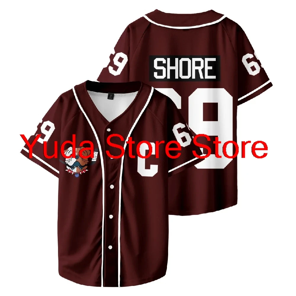 Shoresy #69 Baseball Short Sleeve Baseball Jersey Number Outfit Men and Woman Short Sleeve Women Funny T Shirt