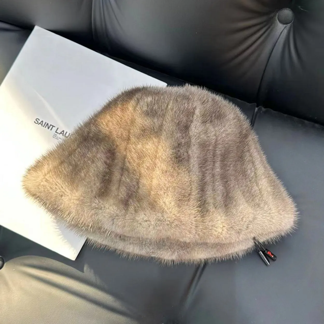 Women's Fluffy Mink Fur Winter Hat Real Fur Snow Ski Cap Female Fur Thick Warm Windproof Hat Genuine Mink Fur Fisherman's Hat