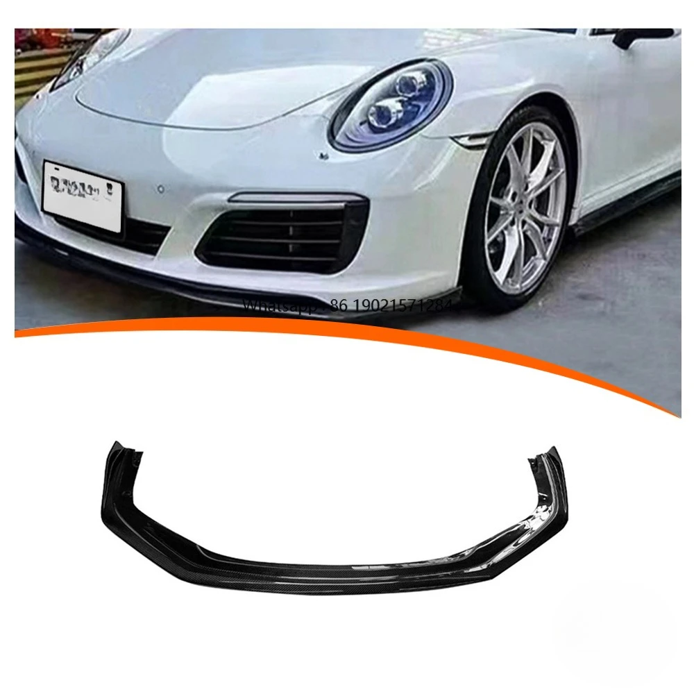 

Автомобильные аксессуары, автомобильный бампер 911 991, передний спойлер, автомобильные детали, передняя губа из углеродного волокна в стиле GT для 2015-2018 911 991