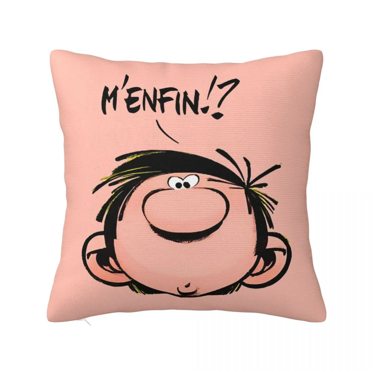 Warm Bedroom Magazine Spirou Gaston Lagaffe Movie Cartoon Color Big Ben Pillowcase Accessories Pillow Covers Square Multi Size