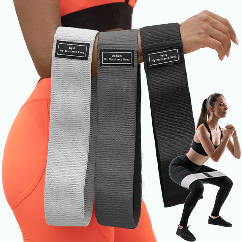 Nouveau tissu résistance hanche butin bandes flute cuisse élastique entraînement Squat cercle extensible Fitness bandes boucles Yoga équipement de gymnastique