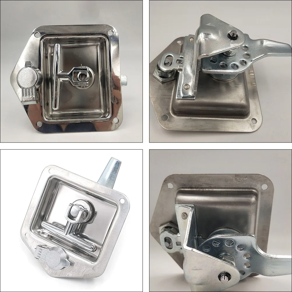 

2pcs Stainless Steel T-Handle Latch For Trailer Rv Tool Box Locking Door Security Durable Replacement Box Lock