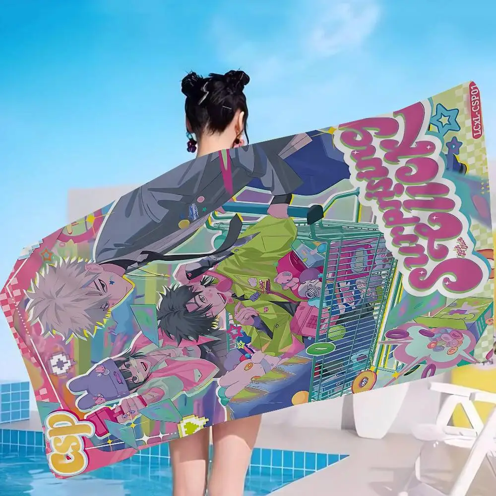 Link Click Anime Big Microfiber Beach Towels Quick Dry Towel Sand Beach Towels Pool Towel for Travel Swim Pool Yoga