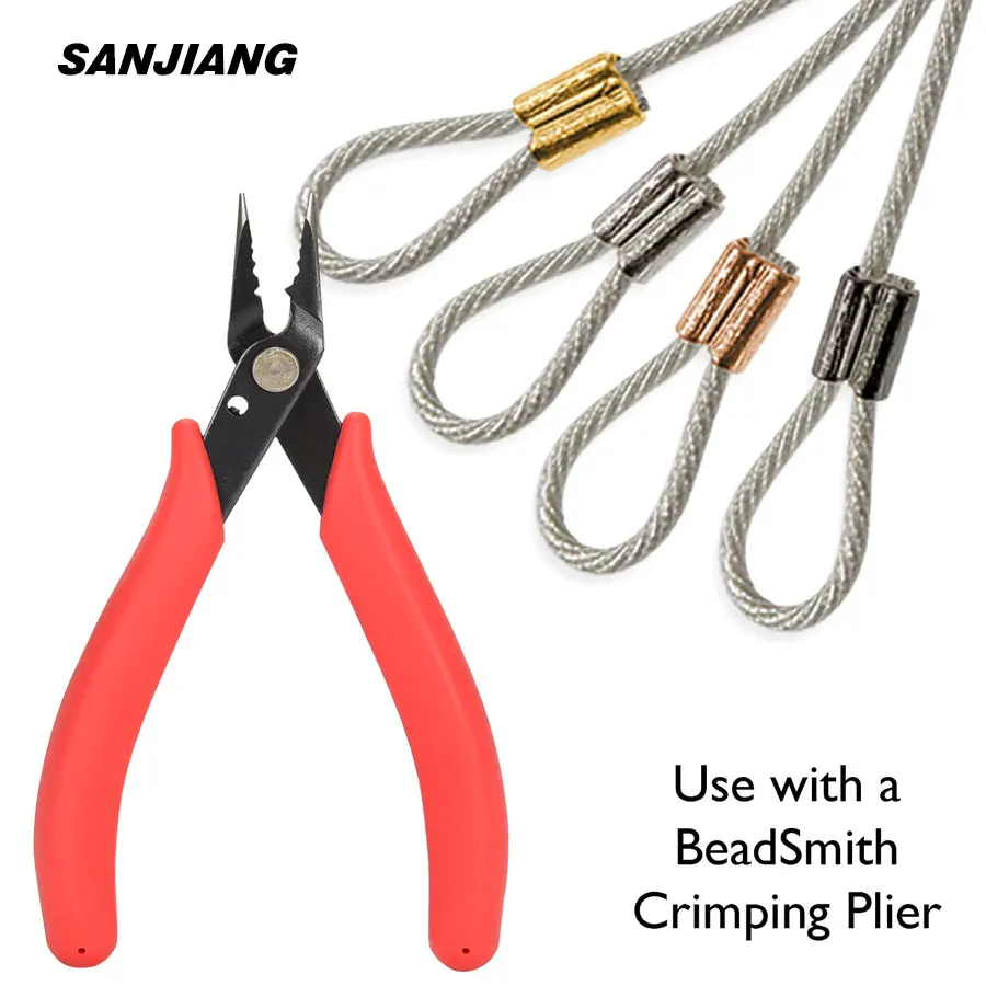 Jewelry Crimping Pliers For Making Tips Tool Tweezers Crimp Nose Pliers Jump Rings & Split Rings Double Rings Diy Accessories