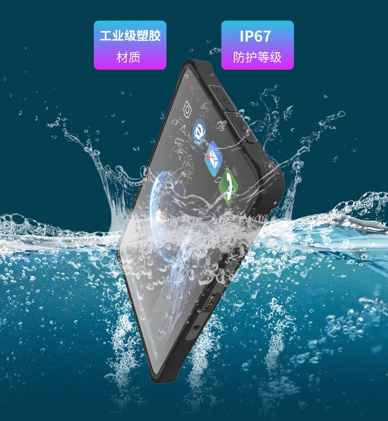 Tablet Industri Android Kasar 8 10 Inci Panel Layar Sentuh PC Windows OS Memori 4GB GPS WIFI USB Tahan Air 3G