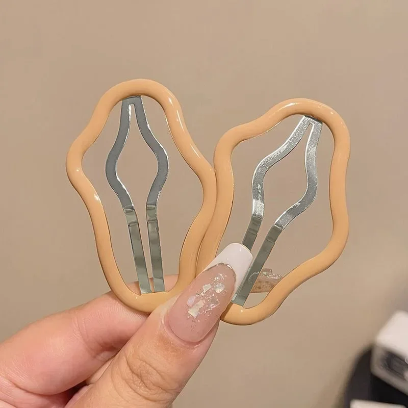 Nowa chmura Spinka do włosów Hollow Akcesoria do włosów Prosta spinka do włosów Oil Drop BB Clip Nakrycie głowy Klips Dziewczyna Złamane włosy Grzywka Clip 이 assor치기계 — zdjęcie 6