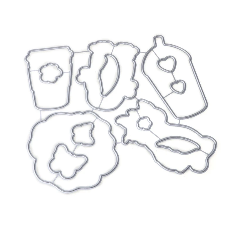 Lovely Cut Dies Stamper Set Clear Kitten Silicone Stamps Embossing Moulds Decors