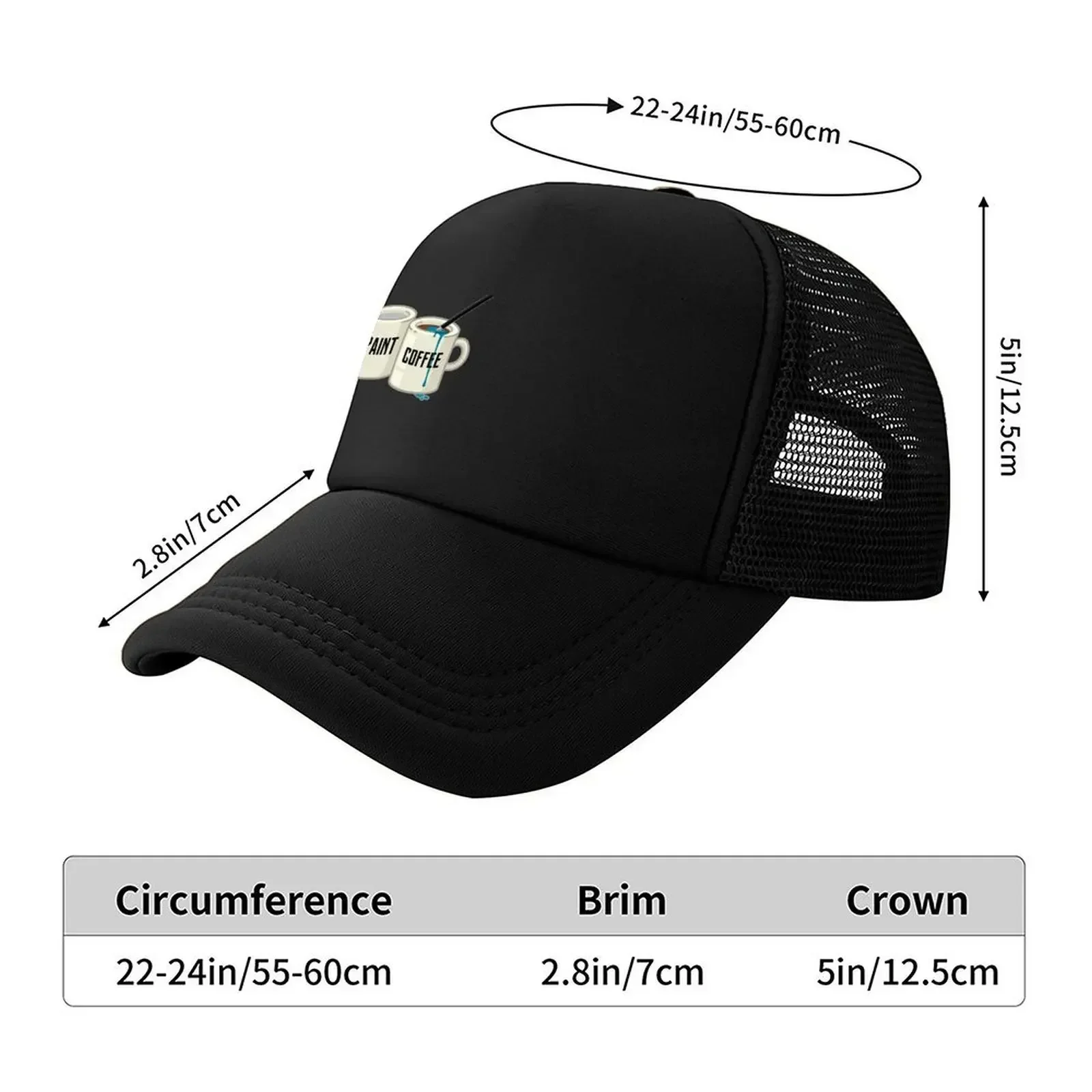 New The Painter_s Struggle Baseball Cap Bobble Hat fun hats birthday Military Tactical Cap Sun Hats For Women Men's