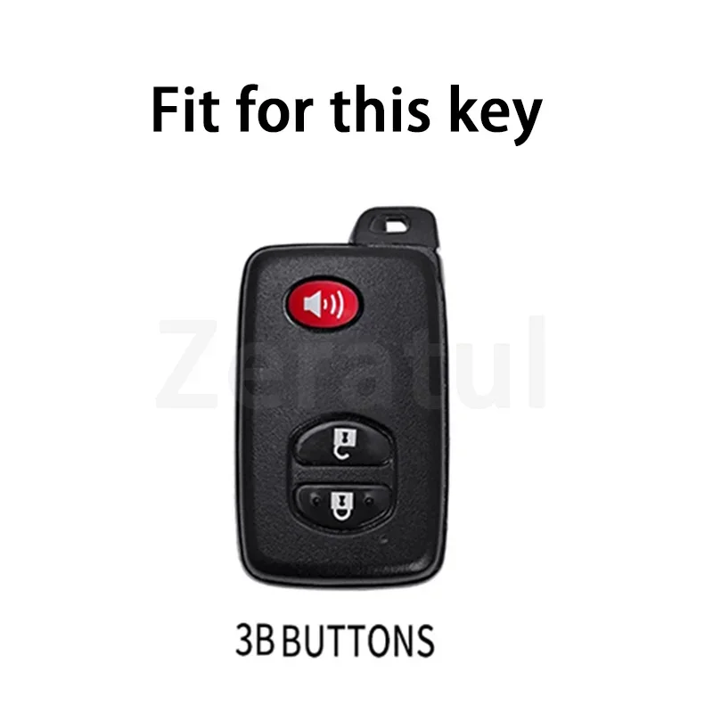 3 Buttons TPU Keyless Auto Shell Fob Car Key Case Cover for Toyota Prius 30 Alpha Aqua Land Cruiser Auris for Lexus LC 200