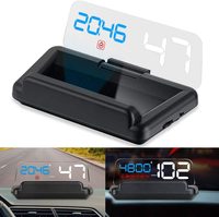 5 Inch Head Up Display OBD2 General RPM Meter Navigation Gesture Controller System Projection HUD Display