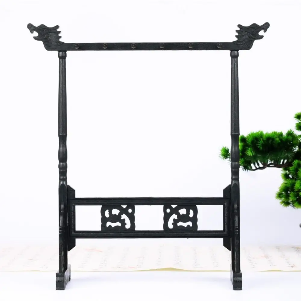 Desktop Organizer Calligraphy Brush Hanging Rack Desktop Storage Wood Color Calligraphy Brush Organizer Multifunctional