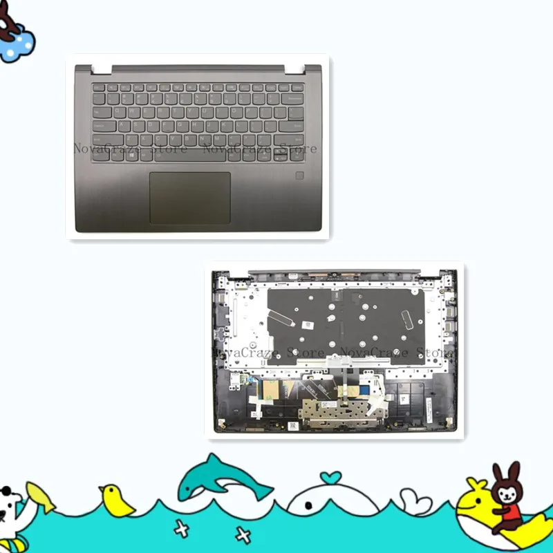 

Новинка для Flex 6-14IKB 6-14ARR Yoga 530-14, упор для рук с клавиатурой и сенсорной панелью с подсветкой 5CB0R08815