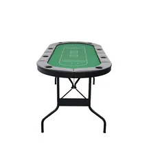 84 Inch Deluxe Folding Poker Table With Folding Steel leg