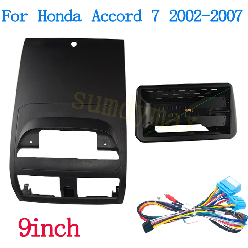 

9" 2 Din Android Car Radio Frame Kit For Honda Accord 7 2003-2007 Auto Stereo Head Unit Dash Panel Mounting Fascia