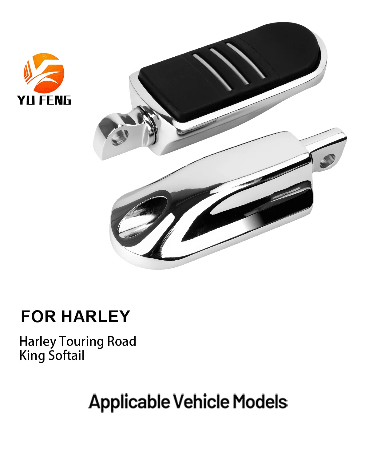 

For Harley Sportster 883 1200 V-Rod Touring Street Glide 1993-2013 Motorcycle Footrest FootPeg Highway FootPegs