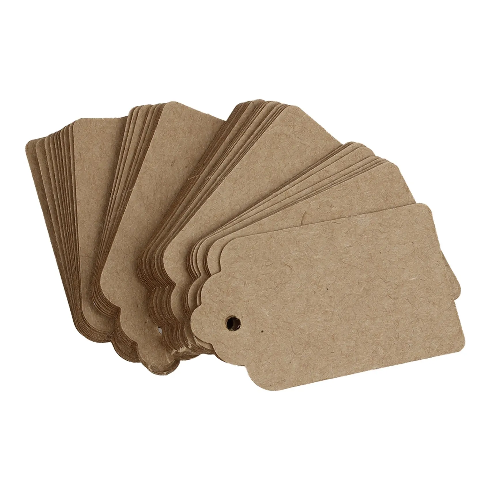 200X ريفي 40 مللي متر × 70 مللي متر بطاقة ورق كرافت صدفي ، علامة بنية فارغة ، هدايا الزفاف ، علامة هدية ، علامة DIY ، علامة الأمتعة صغيرة-ABQU #1