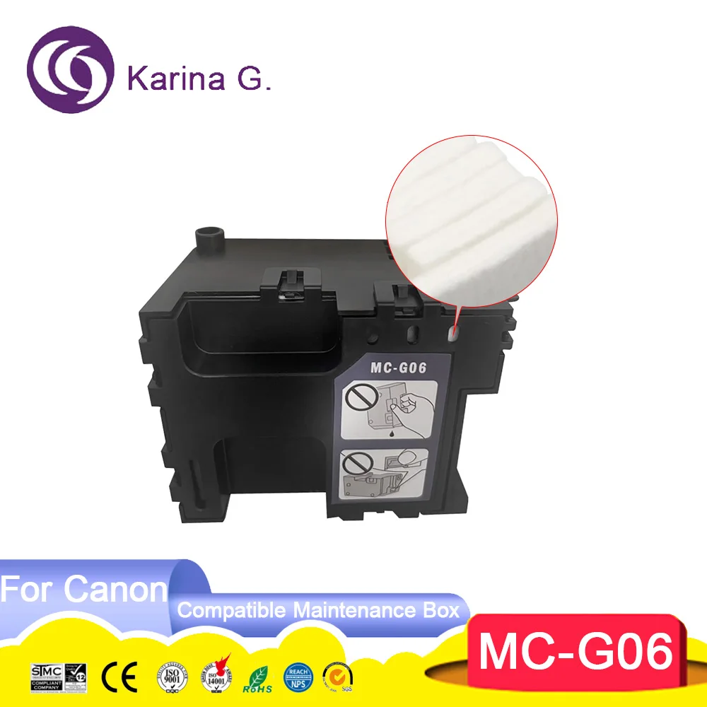 MC-G06 Inkt Onderhoudsdoos Mc G06 Pak Voor Canon Canon Pixma Ts7680i Ts7780i Ts770ats7720 Tr7820 Ts7650i Ts7640i Ts7740i Printer